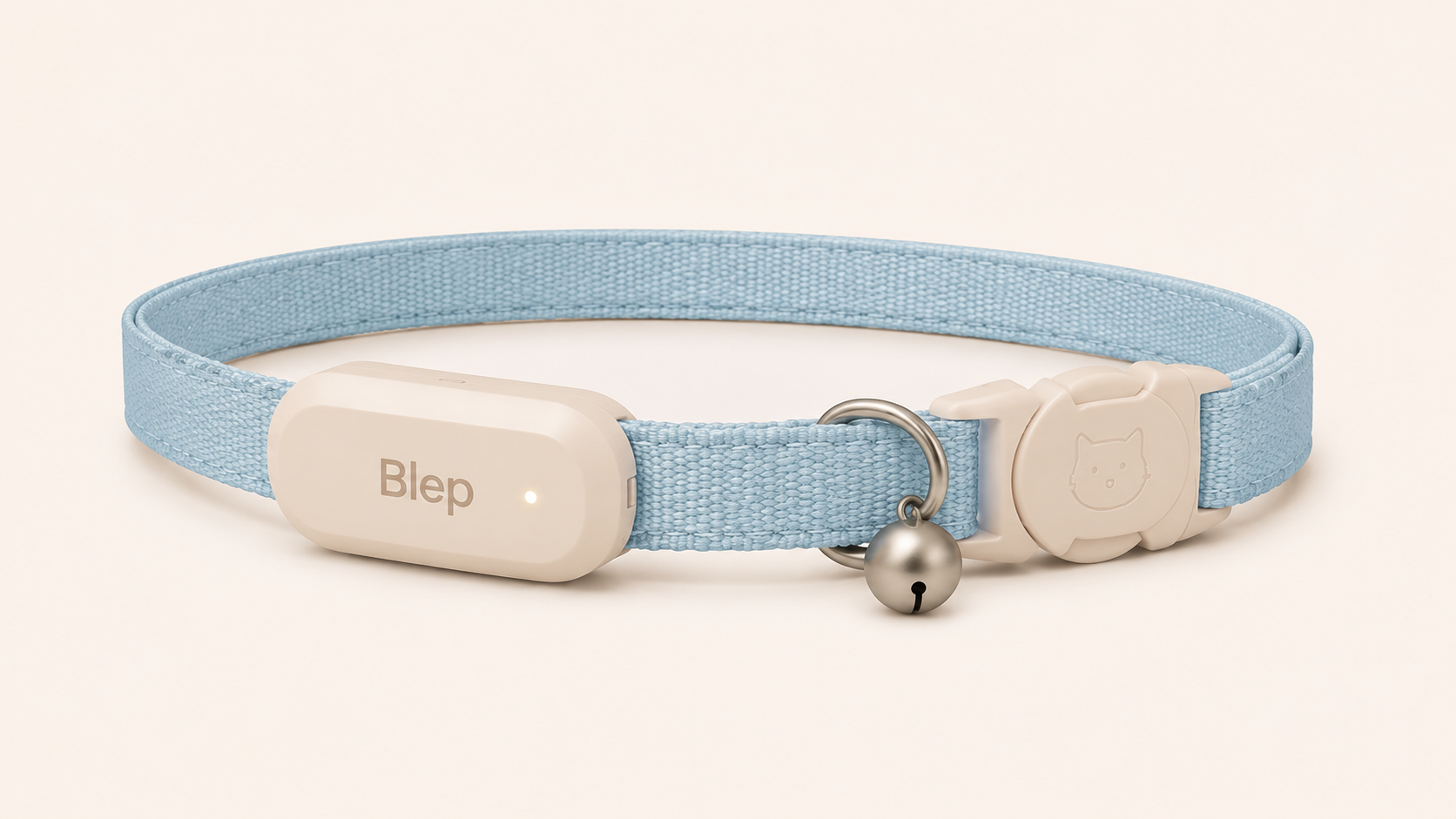 Blep collar for cats in soft blue